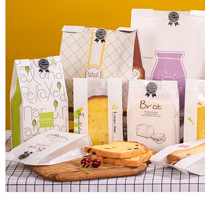 New Design Bakery Packaging <strong>Bread</strong> <strong>Bags</strong> with Brown Kraft Paper Window - Product Image 1
