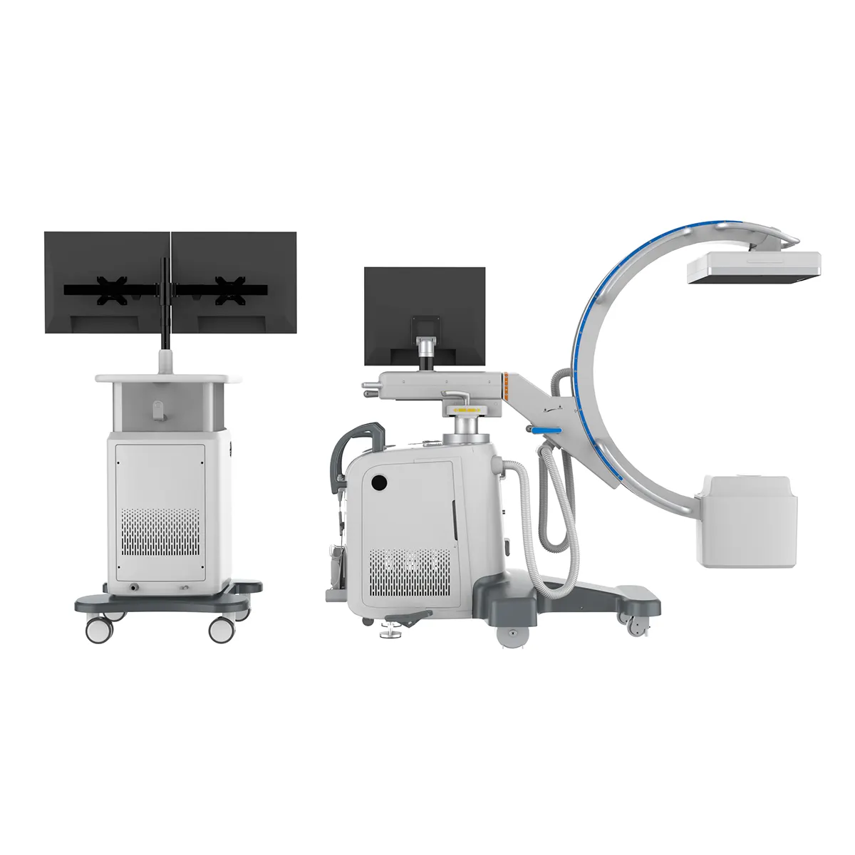 Máquina de rayos x c am de 5KW, detector de panel plano, equipo médico de rayos x y accesorios