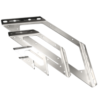 Support d'angle en acier inoxydable épaissi robuste en forme de L, support de fixation à angle droit de 90 degrés pour meubles de cabinet