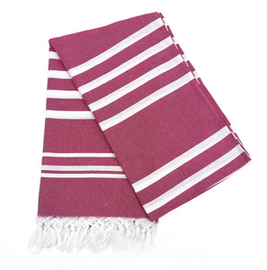 Telo Mare Turco Grande Formato con Nappe, Tinto in Filo, a Righe, in Poliestere Cotone Jacquard, Rettangolare, Personalizzabile, Estivo - Product Image 5