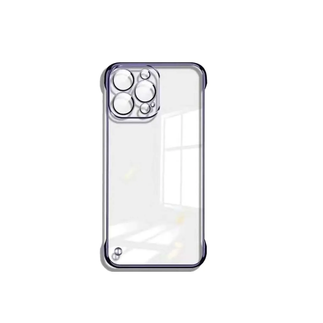 Para iPhone 15 Plus Ultra Clear PC Hard Phone Case para iPhone 11 12 13 14 15 Pro Max Slim Capa protetora transparente Shell