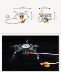 Estufa de Camping ultraligera para exteriores, quemador de Gas plegable, encendedor, parrilla de Picnic portátil, equipo de cocina de supervivencia salvaje - Product Image 4