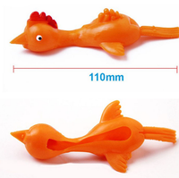 Jouet sensoriel anti-stress en silicone souple TPR, petit lanceur de poussins amusant pour jeu de table