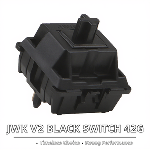 Interrupteur linéaire noir pré-lubrifié, fixation à 5 broches pour clavier mécanique MX OUTEMU JYT-2361 - Product Image 2