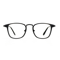 Lunettes de lecture polarisées de style professionnel classique unisexe vintage rectangulaires en titane anti-lumière bleue avec logo personnalisé