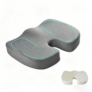 Coussin de siège de voiture ergonomique en mousse à mémoire de forme YUE RISE OEM pour bureau, avec support <span class=keywords><strong>lombaire</strong></span> et housse lavable - Product Image 1