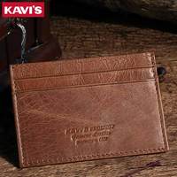 Dompet Kartu Kredit Kulit Anti-Maling RFID Blocking Ultra Tipis Sederhana untuk Pria, Grosir dan Dapat Dikustomisasi