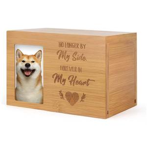 Customized Eco Friendly Bamboo Animals Memorial Box Dog Cremation Ashes <strong>Cat</strong> Dog Wooden Pet <strong>Urns</strong> with Photo Frames - Product Image 6