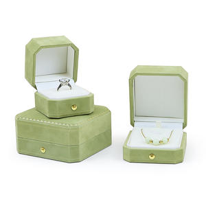 Caja de exhibición de lujo Embalaje Pulsera Collar Colgante Anillo Terciopelo Joyero para <span class=keywords><strong>tienda</strong></span> - Product Image 2