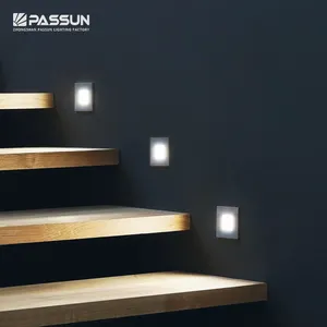 Mini lampes Led d'escaliers moulant, 3W, avec capteur, éclairage d'intérieur, applique murale encastrée, pour escaliers