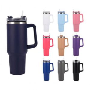 New Arrival Spill Proof <b>Travel</b> Mug Stainless Steel Insulated Trek Simple 40Oz 40 Oz Tumbler With Handle and <b>Straw</b> - Product Image 1