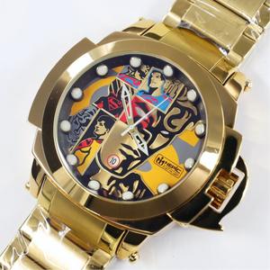 나펙 럭셔리 슈퍼맨 만화 캐릭터 대형 다이얼 스포츠 남성용 시계 스테인리스 스틸 쿼츠 무브먼트 22mm 글래스 3BAR 방수 - Product Image 4
