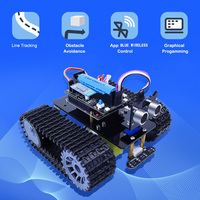 Kit de voiture robot intelligent programmable, cadeau éducatif avec contrôle gestuel et fonctionnalités de codage, jouets STEM pour enfants