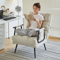 OEYTREE Fauteuil de canapé contemporain inclinable à double usage pour la maison, le bureau, la sieste, le lit simple, le dossier pliable pour le salon et les loisirs.