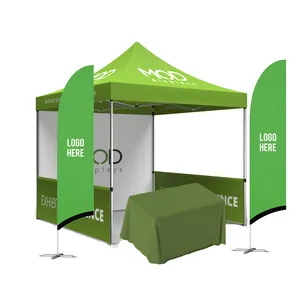 Tente personnalisée pop-up marché gazebo auvent extérieur de luxe en aluminium tente d'événement personnalisée avec logo tentes de salon commercial