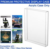 Boîtier de protection transparent en acrylique moderne résistant aux UV pour jeux vidéo PS3/PS4/PS5 – Étui de présentation protecteur
