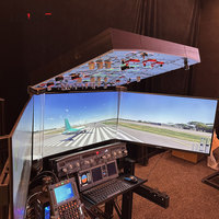 Contrôleur de panneau supérieur A320 USB Plug & Play pour MSFS2020 MSFS2024 Sim Flight, compatible avec les modèles d'avions Fenix A319 A320 A321