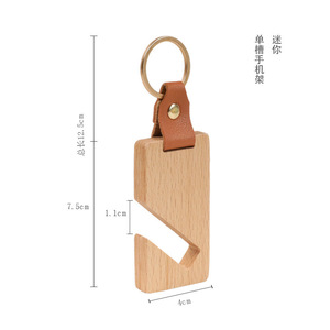 Creative Lazy Phone Holder Wooden <b>Tablet</b> <b>Stand</b> Geometric Shape With Leather Strap <b>For</b> Phone And <b>Tablet</b> - Product Image 5