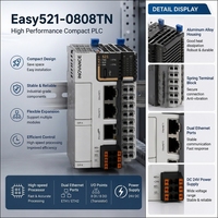 Contrôleur PLC compact INOVANCE Easy521-0808TN, double Ethernet EtherCAT, 8DI 8DO, transistor, DC 24V, haute performance