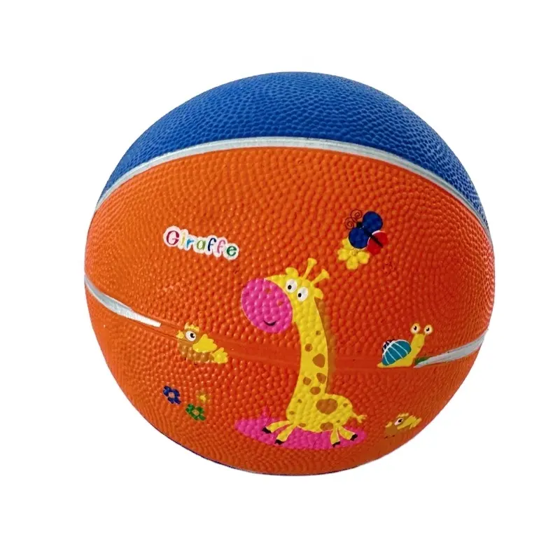 Customized Logo Color rubber basketball ball size 3 children's basketball ball