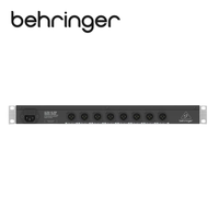 Boîtier de direct (DI) professionnel Behringer DI800 à 8 canaux, entrées DC-découplées 350k, sorties XLR +18 dBu niveau max pour scène et studio audio