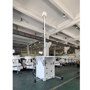 Прямые продажи с фабрики, Cuboid телескопическая башня, мобильная солнечная башня видеонаблюдения IP65, водонепроницаемая солнечная башня видеонаблюдения - Product Image 5