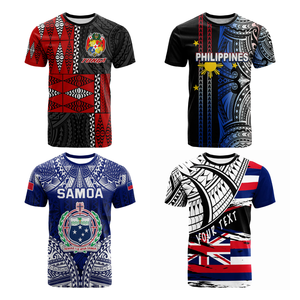 Samoa Tonga Fiji Tribal T Áo Sơ Mi <span class=keywords><strong>Tops</strong></span> Tùy Chỉnh Cờ Polynesian Áo Sơ Mi Nam Phụ Nữ Thăng Hoa Maori Oceania Đảo T Áo Sơ Mi - Product Image 3