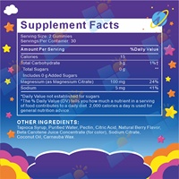 Gummies au magnésium pour enfants, formule sans mélatonine, avec citrate de magnésium pour le calme et le bien-être quotidien, marque privée OEM