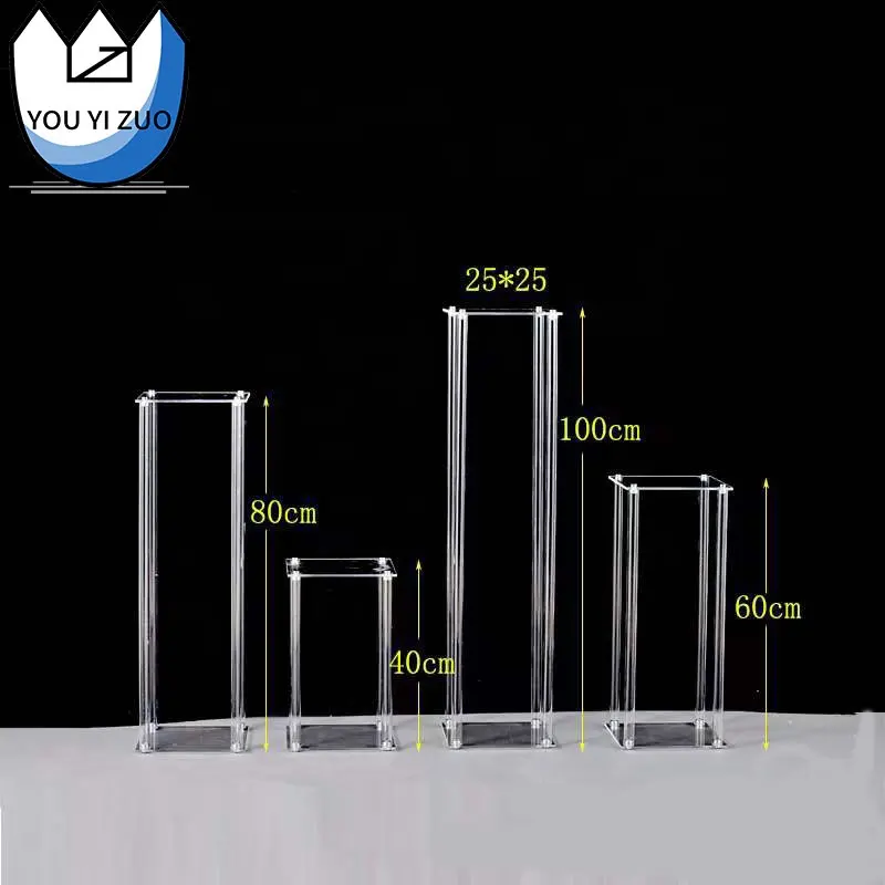YOUYIZUO Acrylic Display Rack Center Piece Stand Clear Wedding And Party Decorations Birthday