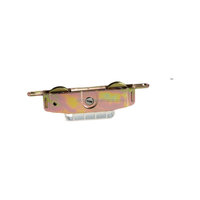 Porte coulissante de patio Cowell en acier inoxydable galvanisé robuste avec roulettes en nylon de 1-1/4 pouce, réglable latéralement, silencieuse, moderne, garantie 2 ans
