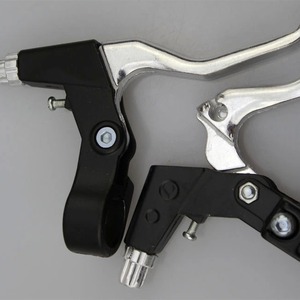 Palancas de freno de bicicleta, cuerpo de aluminio forjado de 2 dedos, totalmente de aleación de aluminio, con orificios, accesorios para bicicleta de montaña - Product Image 4
