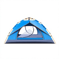 Tente de camping automatique Oxford pour 2 à 4 personnes, quatre saisons, pliable, installation rapide, 1000-1500 mm, imperméable, anti-moustiques, tente de plein air