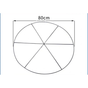D50 Plastic Coated Flat Iron Frame Microporous Aeration Plate Aquaculture Oxygenation Equipment 50cm - Product Image 2