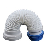 Tuyau d'évacuation flexible en plastique pour climatiseur, connecteur de toilette, extension de gouttière de salle de bain de 5 pouces