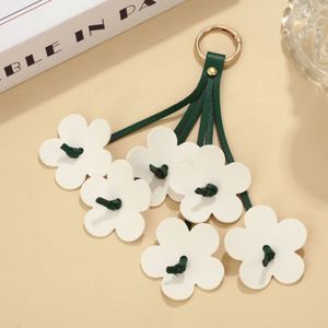 Flower Pu Leather Purse <b>Charm</b> Cute Colorful <b>Bag</b> Ornament Keychain Pendant Decoration Gift - Product Image 2