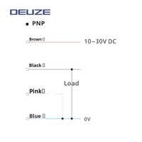 DEUZE CD30CNM70P3 Tachymètre à fibre optique à haute adaptabilité environnementale, détection longue distance 30~70mm, capteur de couleur, montage sur rail DIN