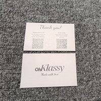 Cartes de vœux, cartes de visite, invitations de mariage, notes de remerciement personnalisées Xty avec impression numérique à faible MOQ et estampage à chaud sur papier couché