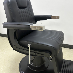 Sillón de Peluquería Hidráulico Elevable de Estilo Moderno Europeo, Silla de Salón de Belleza de Cuero, Muebles para Salón de Peluquería - Product Image 4