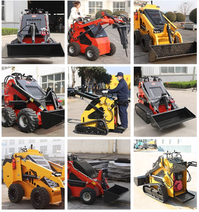 Cina Mini selip elektrik Steer Multi fungsi selip geser pemuat kecil roda sekop hidrolik melacak muatan - Product Image 4