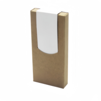 Boîtes à cigares en papier kraft imprimées sur mesure avec séparateur, laminées mat et gaufrées pour l'emballage de tabac, boîte cadeau
