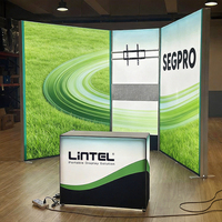 Boîte à lumière LED modulaire SEG pour exposition, toile de fond LED pour salon professionnel, affichage publicitaire SEG, stand d'exposition