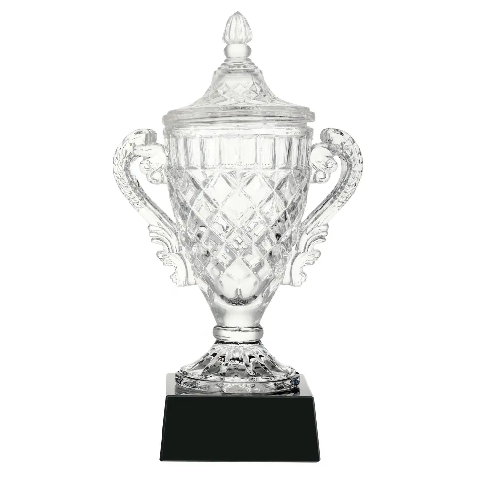 קריסטל קערת גביע הפרס זוכה גביע כוס זכוכית קריסטל כוס