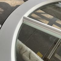 Fenêtre fixe moderne à économie d'énergie pour usage extérieur (maison/villa) – Étanchéité air-eau, verre Low-E, design circulaire, éclairage amélioré