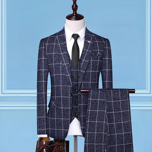 Abiti da uomo (Blazer Slim Fit 3 pezzi + pantaloni + gilet) - Product Image 6