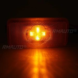 Luces Laterales de Posición de 24V para Camiones, 4 LED, Color Ámbar, para Camiones Volvo Serie FH/FM/FL - Product Image 3