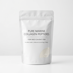 Polvere di Peptidi di Collagene Marino Puro <span class=keywords><strong>da</strong></span> <span class=keywords><strong>Pesce</strong></span> Selvaggio, Integratore di Collagene Senza Aromi 300g - Product Image 1