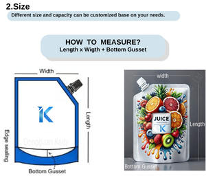 Bolsa de boquilla, líquido <span class=keywords><strong>para</strong></span> limpiar el parabrisas del coche, bolsa de embalaje portátil, tabletas de líquido <span class=keywords><strong>para</strong></span> coche, 5L, plástico personalizado transparente - Product Image 3