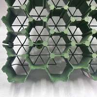 Grille de jardinage en HDPE personnalisée pour gravier, pavés en plastique recyclé pour gazon, couleur verte/noire, hauteurs de 38 mm, 50 mm et 70 mm
