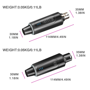 ระบบไมโครโฟนไร้สาย MA2 XLR แบบไดนามิก - พกพาสะดวก น้ำหนักเบา ใช้งานได้ระยะ 50-150 เมตร - Product Image 6