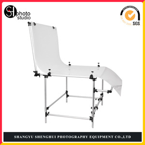 Aluminum Alloy Photography Still Life Table 100x200 Portable <b>Shooting</b> Table for Photo Studio - Product Image 2